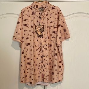 NWT Dixxon Giddy Up Party Shirt XXL